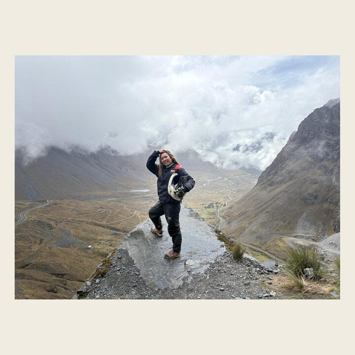 Death Road, Bolivia — 3,500 metres down.
